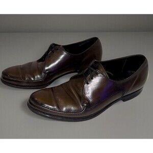Vintage 50s Weyenberg Massagic Brown Leather Derby Shoes 9 Heritage Menswear